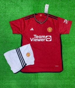 MANCHESTER UNITD HOME WITH SHORTS FAN VERSION