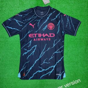 MANCHESTER CITY THIRD JERSEY PLAYER VERSION QUALITY 23/24