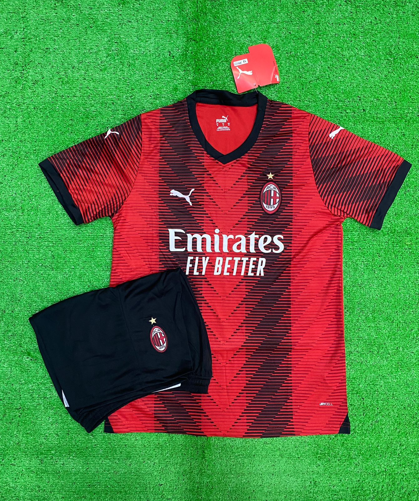 AC MILAN HOME WITH SHORTS FAN VERSION