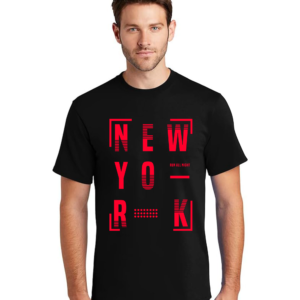 MEN Graphic Print Round Neck T-Shirt NEW YORK