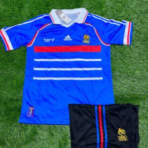 FRANCE RETRO JERSEY 1998 WITH SHORTS