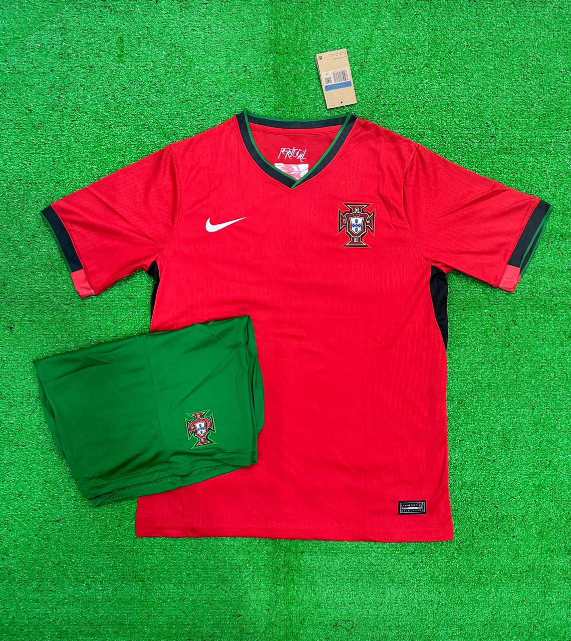 PORTUGAL HOME JERSEY WITH SHORTS