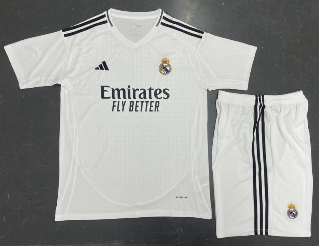 REAL MADRID HOME 24/25 JERSEY WITH SHORTS