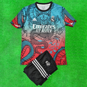 REAL MADRID SPECIAL DRAGON -2 JERSEY WITH SHORTS