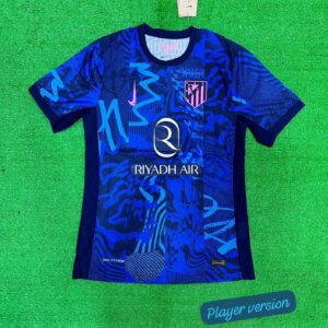 ATLETICO MADRID THIRD 24/25 JERSEY PLAYER VERSION QUALITY