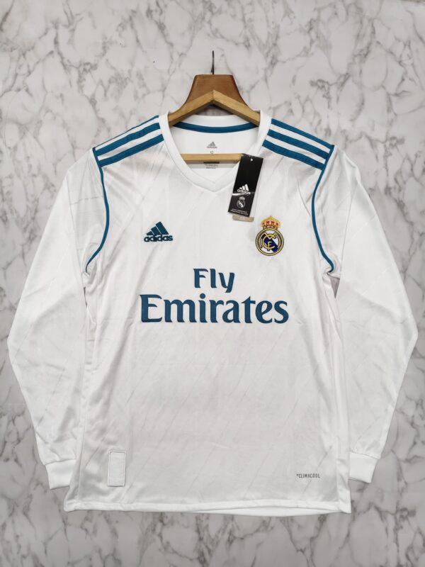 REAL MADRID 2017-18 HOME FULL SLEEVE RETRO JERSEY