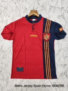 SPAIN 1996 RETRO JERSEY MASTER COPY