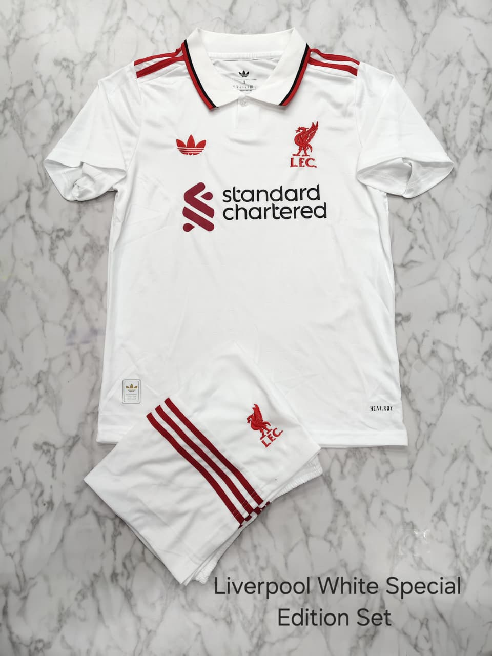 (CUSTOMISED) LIVERPOOL SPECIAL WHITE WITH SHORTS