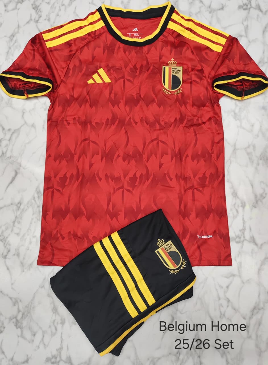 (MEDIUM) BELGIUM HOME WITH SHORTS