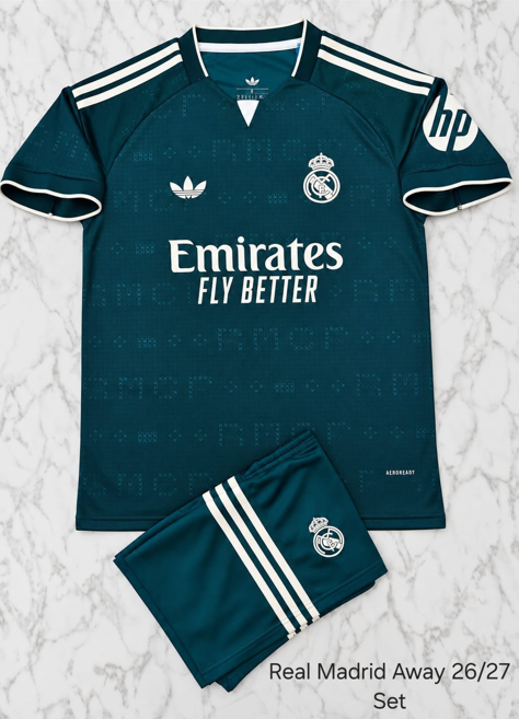 REAL MADRID AWAY 26/27 WITH SHORTS