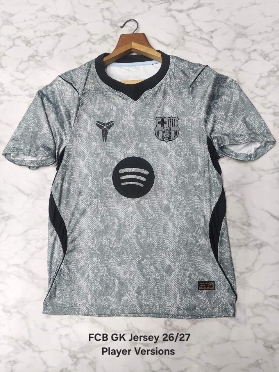 (CUSTOMISED) BARCELONA GK GREY PLAYER VERSION